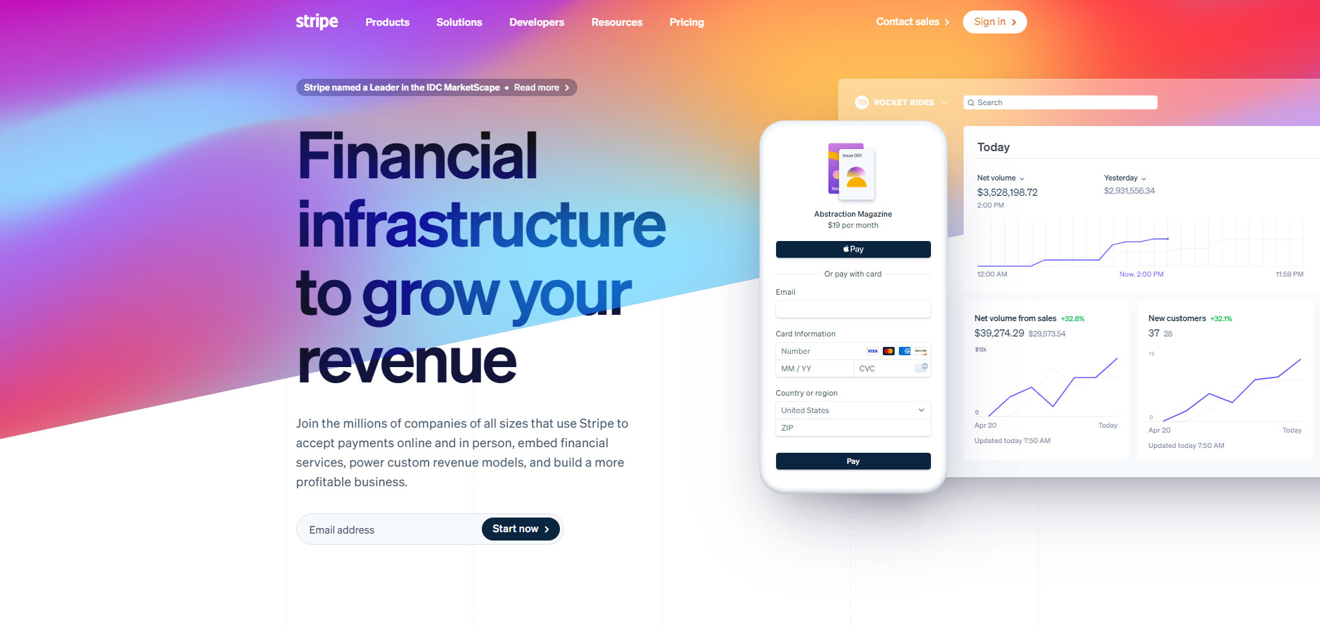 Stripe website ön izlemesi