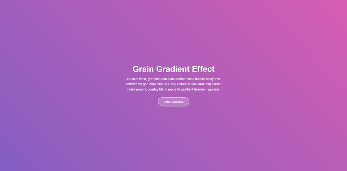 Grain Texture ile Gradient uygulaması